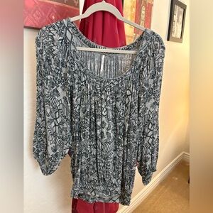 Free People Patterned Blouse